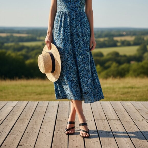 Dolce Vita Shoes - Dolce Vita Ballin Black Leather Slip On Strappy Sandals Size 9